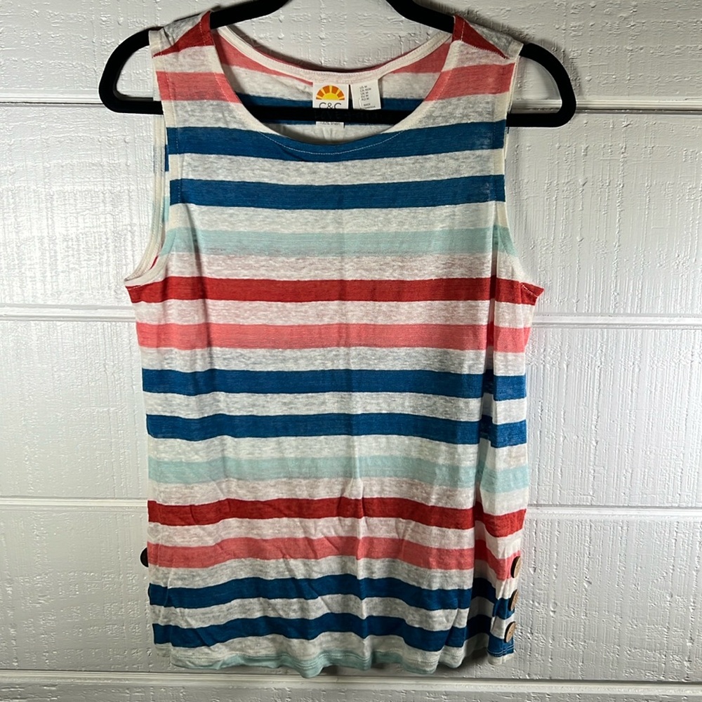 Anthropologie C&C California Linen Tank